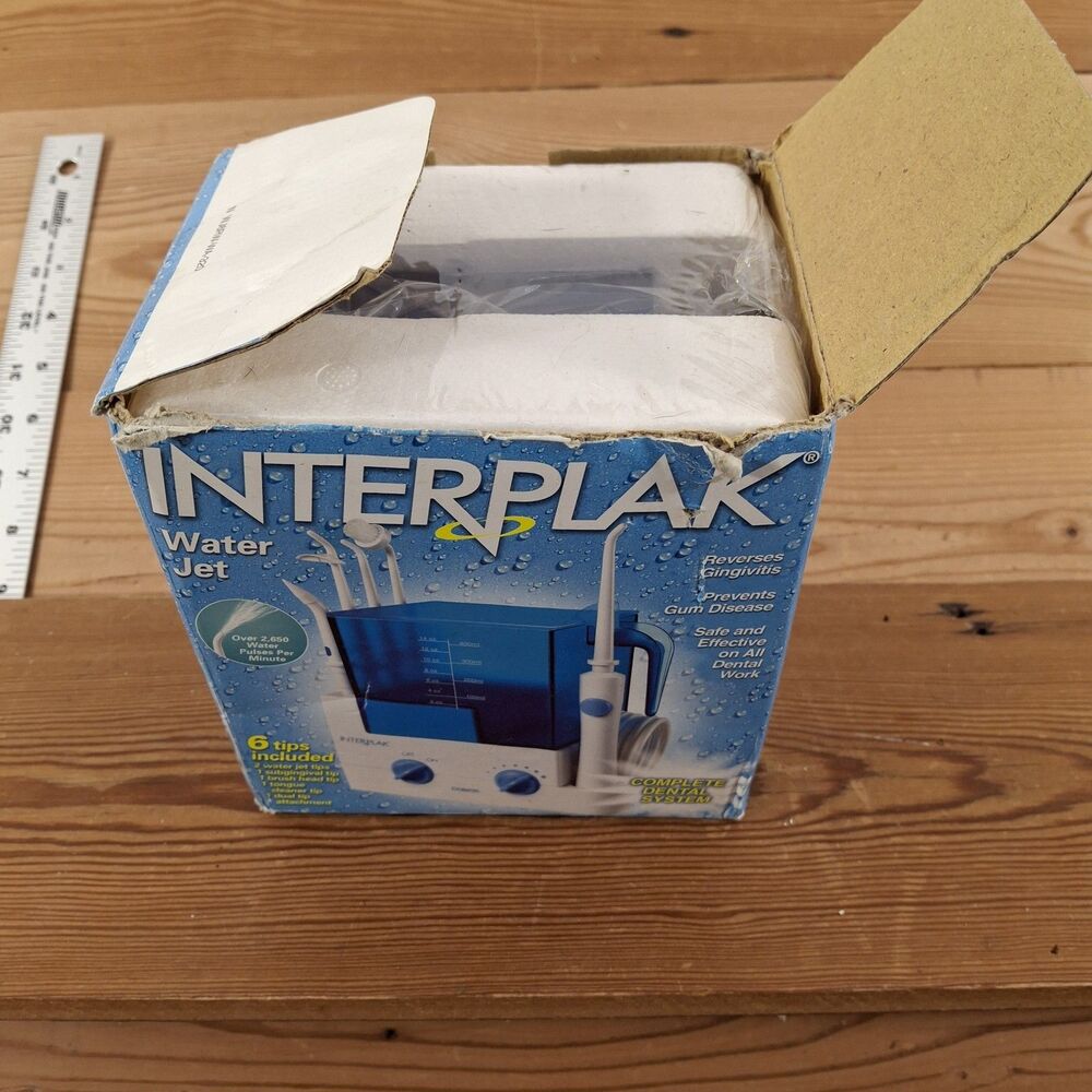 Interplak Water Jet Dental System Pick 5 Tips WJ6R - Conair - New / Sealed
